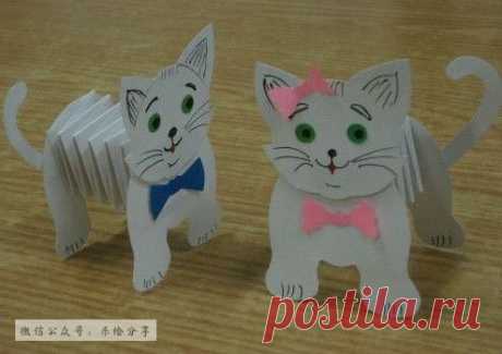 котики из бумаги