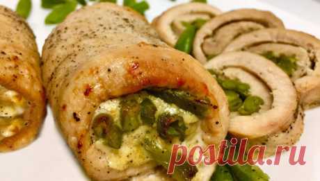 Рулетики из мяса птицы. Простое блюдо с фантастическим вкусом