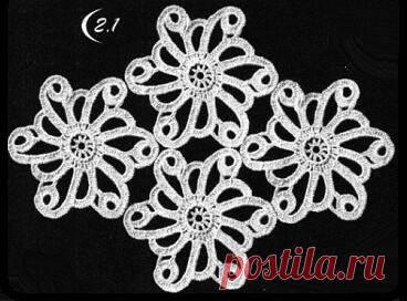 Элемент фриформа (или ирландского кружева) - коловорот, розетка, спиральный цветок
Эти элементы разработала Наталья Сауткина. Опубликованы в журнале 