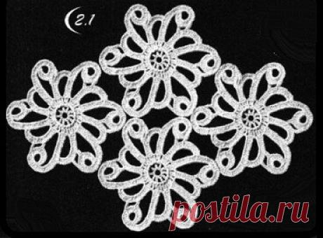 Элемент фриформа (или ирландского кружева) - коловорот, розетка, спиральный цветок
Эти элементы разработала Наталья Сауткина. Опубликованы в журнале "Дуплет"