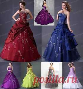 New Wedding Dress Evening Prom Ball Gown Bridesmaids Dresses