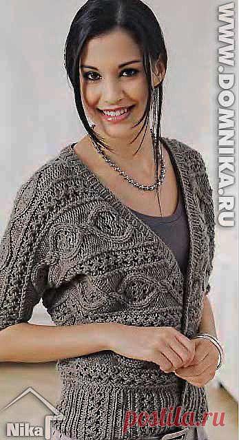 Жакеты связанные спицами.