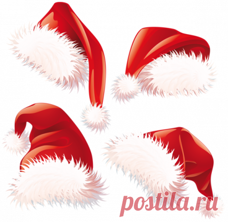 Transparent Christmas Santa Hats PNG Clipart