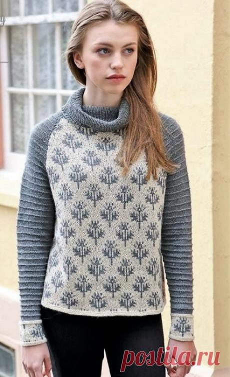 Джемпер, жаккард
