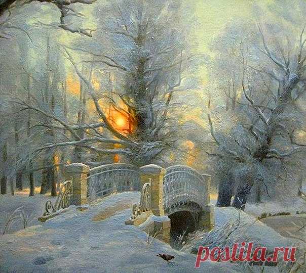 Заря пленительна....божественно тиха....что слышен шорох ниспадающего звука....слетает иней, изумрудами шурша....прям до земли , в ее распахнутые руки....это безмолвие вселенской красоты...янтарный луч прикосновением нарушает....скользя по струнам раскрывающей звезды....он музыкой молитвенной играет....и соткан миг - из солнечного света...о..как трепещет он предчувствием любви.... и день так жаждет, чтоб встречали на рассвете ... его объятием восторженной души......
/ автор - зоя карпова /