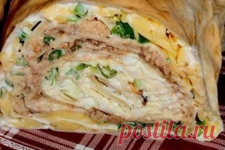 Рулет "Мимоза"