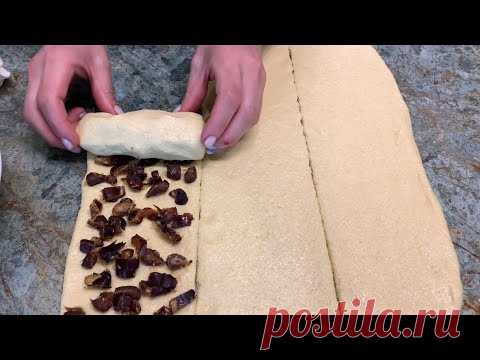 Эту начинку ем каждое утро/Необыкновенно вкусное печенье/Тесто из манки👌| Cookies with dates