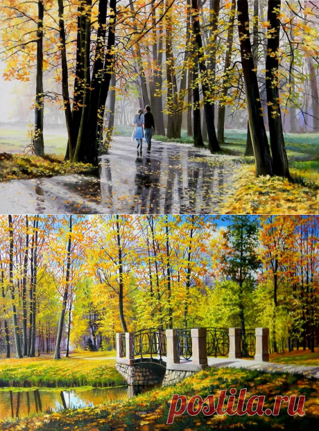 Осенне-зимний пейзаж Юрия Зосича, Беларусь