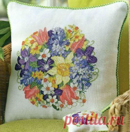 Схема вышивки крестом Очарование цветов (Цветы)