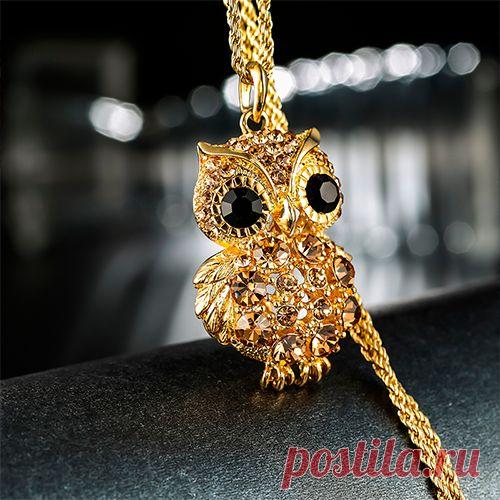 Gold Owl - нежный кулон для самой прекрасной!