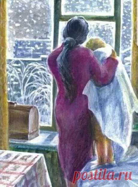 Валя испекла яблочную запеканку, любимое блюдо Никитки.
Андрей, ее муж, тоже ее очень любил. Вспомнив о муже, Валя горько вздохнула. «Надо кусочек свекрови передать», подумала она.И вдруг увидела, как сын забежал в калитку и с огромными от страха глазами залетел в дом: 
-Мама, бабушка упала прямо во дворе, она встать не может и как-то странно улыбается! 
Валентина охнула и, бросив недомытую посуду, побежала к свекрови. Она сразу поняла, что случилось с Ниной Павловной, поэ...