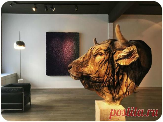 Символ 2021 года в работах мастеров резьбы по дереву | VZBRELO: блог о дереве | Яндекс Дзен