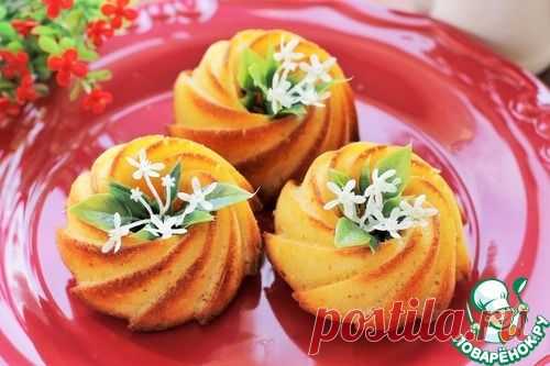 Маффины с апельсином и белым шоколадом - кулинарный рецепт