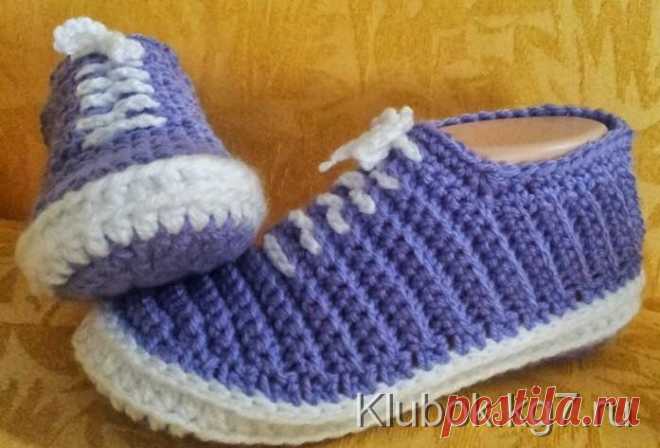 ТАПОЧКИ-КЕДЫ КРЮЧКОМ