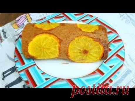 Апельсиновый рулет + шоколадная паста - вкус Нового года) — Кулинарная книга - рецепты с фото