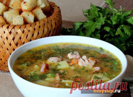 Рецепт вкусного куриного супа с копченой курицей и рисом