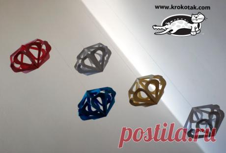 krokotak | Paper diamonds for decoration