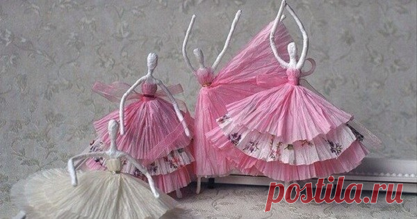 Изящные балерины для украшения дома. Такую красоту я еще никогда не делала!