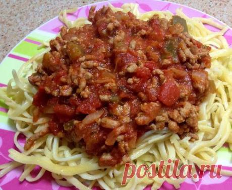 Home food: Паста с соусом болоньезе
