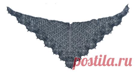 Платок спицами | KnitArt.ru
