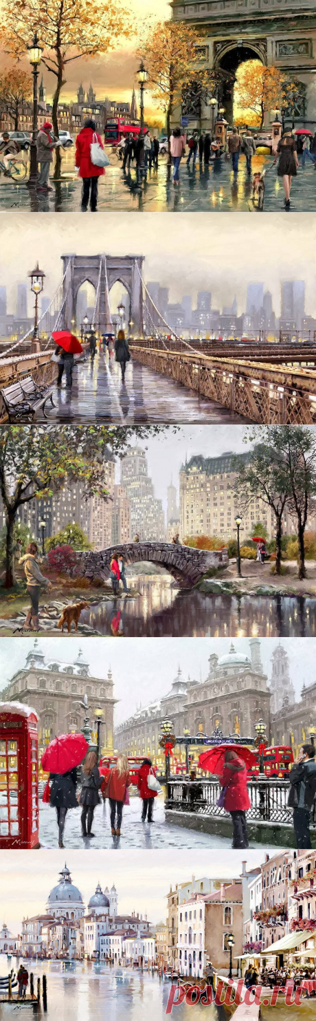 Richard Macneil, 1958 ~ Cityscape painter | Part. 2 | Tutt'Art@ | Pittura * Scultura * Poesia * Musica |