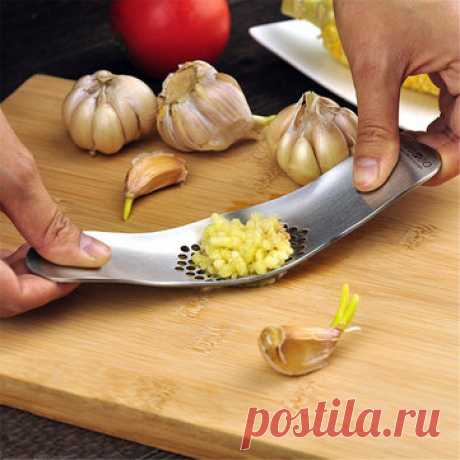 Из нержавеющей стали чеснок пресс-шлифовальные ломтерезки мясорубки металла новизны кухни дробилка измельчитель резак на Banggood