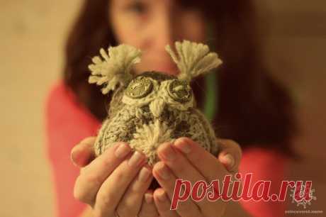 Кофейный Сов. Подробный мастер-класс. Фото и схемы.