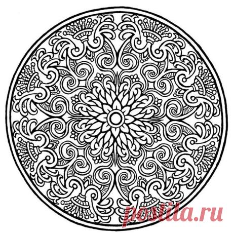 Раскраски: мандалы