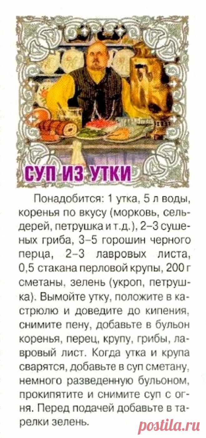 Суп из утки