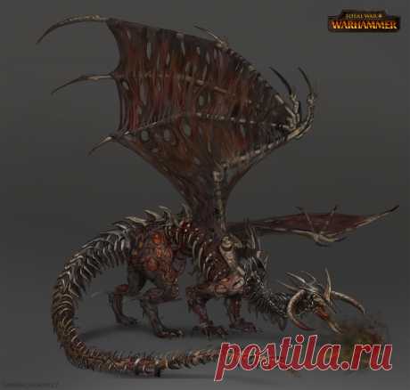 ArtStation - Total War: Warhammer Concept Art - Zombie Dragon, Sandra Duchiewicz