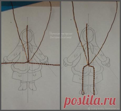 Строим каркас для ватной игрушки - Ярмарка Мастеров - ручная работа, handmade