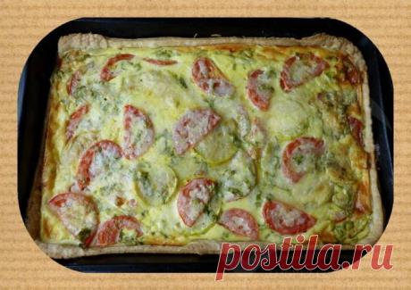 Летняя выпечка: закусочный пирог с овощами