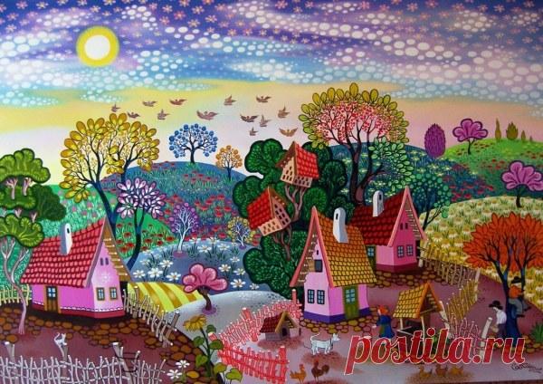 Сельская жизнь в рисунках Laszlo Koday – Ярмарка Мастеров