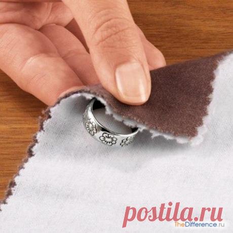 Как почистить серебряное кольцо?