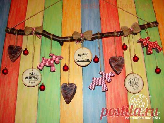 Как создать Новогоднюю гирлянду в Скандинавском эко-стиле