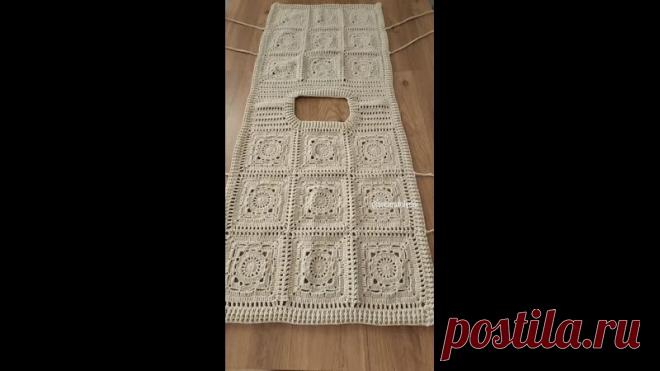 Жилет из мотивов крючком! Идеи для вязания