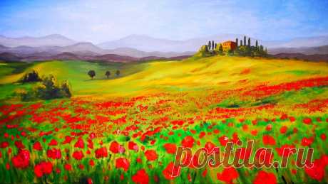 gelsomina - Colors - Colours-colorful-painting-Tuscan-landscape