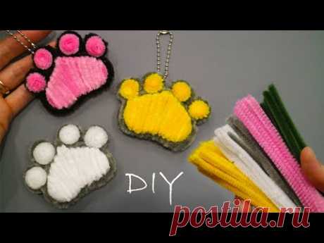 CUTE Plush PAW Pipe Cleaner DIY