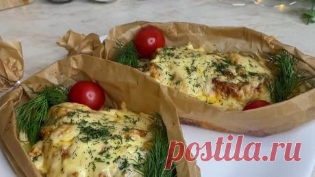Oчень вкусное, нежное куриное филе с овощами под сырной шапкой 🔥