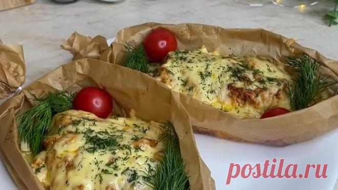 Oчень вкусное, нежное куриное филе с овощами под сырной шапкой 🔥