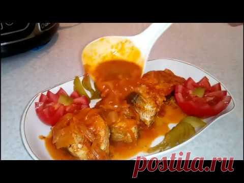 Хек с овощами в мультиварке