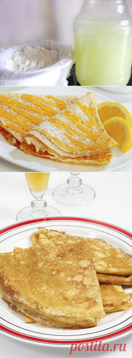 Необычные и полезные блины на сыворотке -
