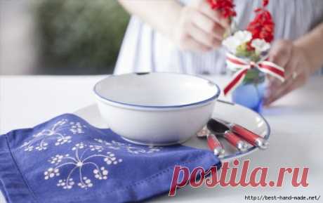 Роспись с помощью отбеливателя