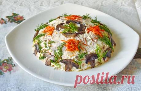 Салат: корейская морковка курица грибы рецепт с фото пошагово - 1000.menu