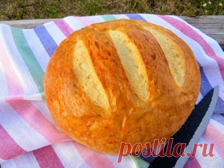 Если остался стакан кефира, побалуйте себя вкусным хлебом! Хлеб на кефире   проще не бывает!