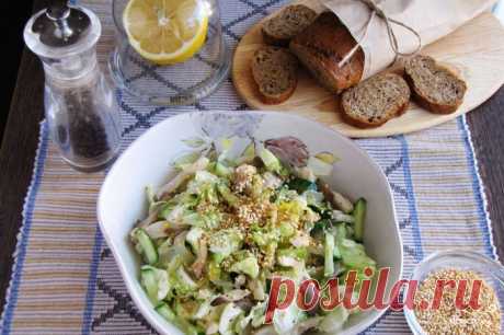 Салат с вешенками и огурцами - пошаговый кулинарный рецепт с фото на Повар.ру