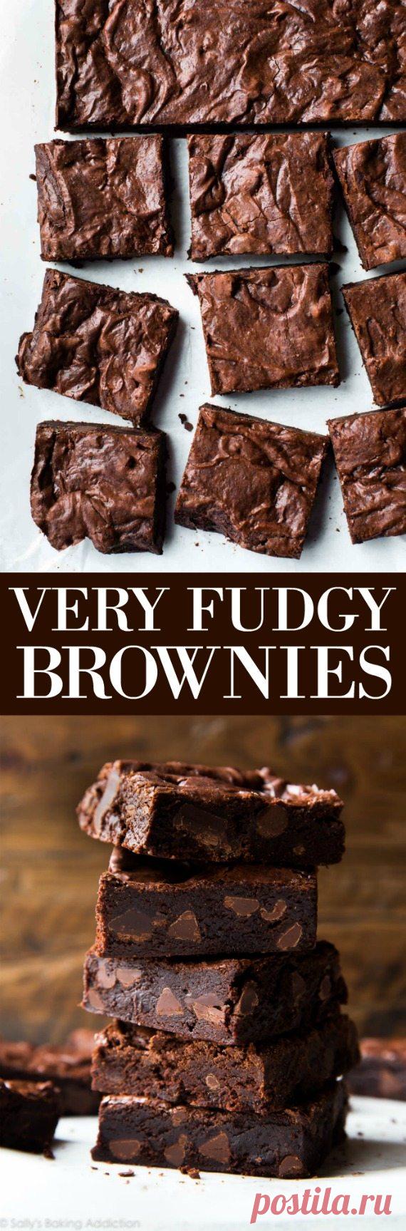 Seriously Fudgy Homemade Brownies - Sallys Baking Addiction