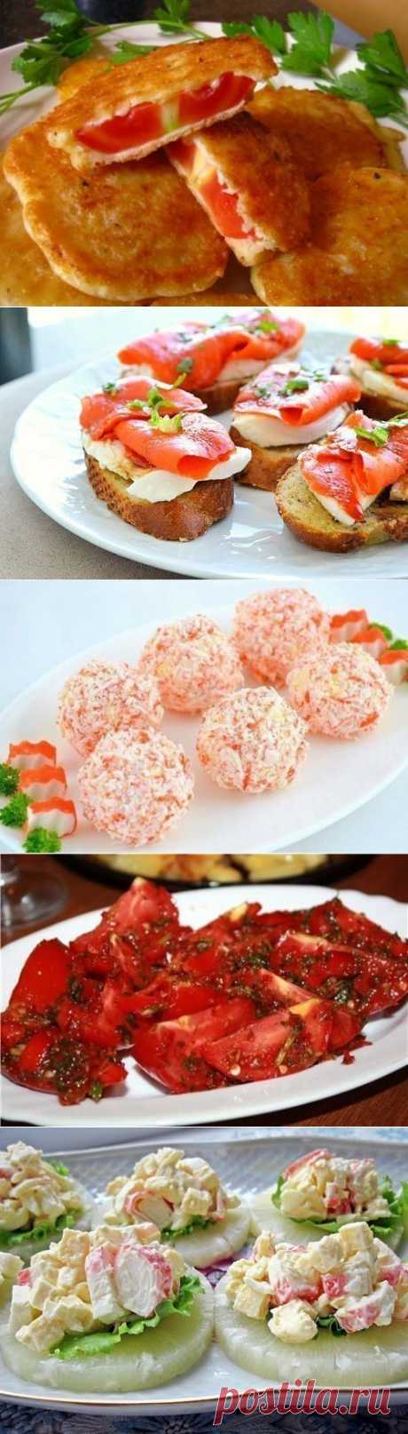 10 рецептов закусок на скорую руку