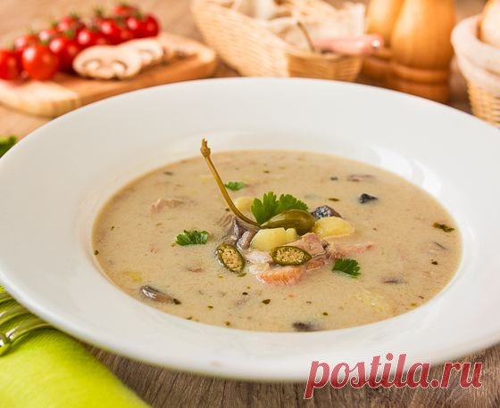 Сливочный грибной суп с курицей | Вкусный блог - рецепты под настроение