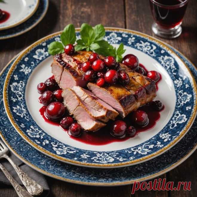 Утка с клюквенным соусом — Пошаговый рецепт приготовления 2024 | Простые и вкусные домашние рецепты